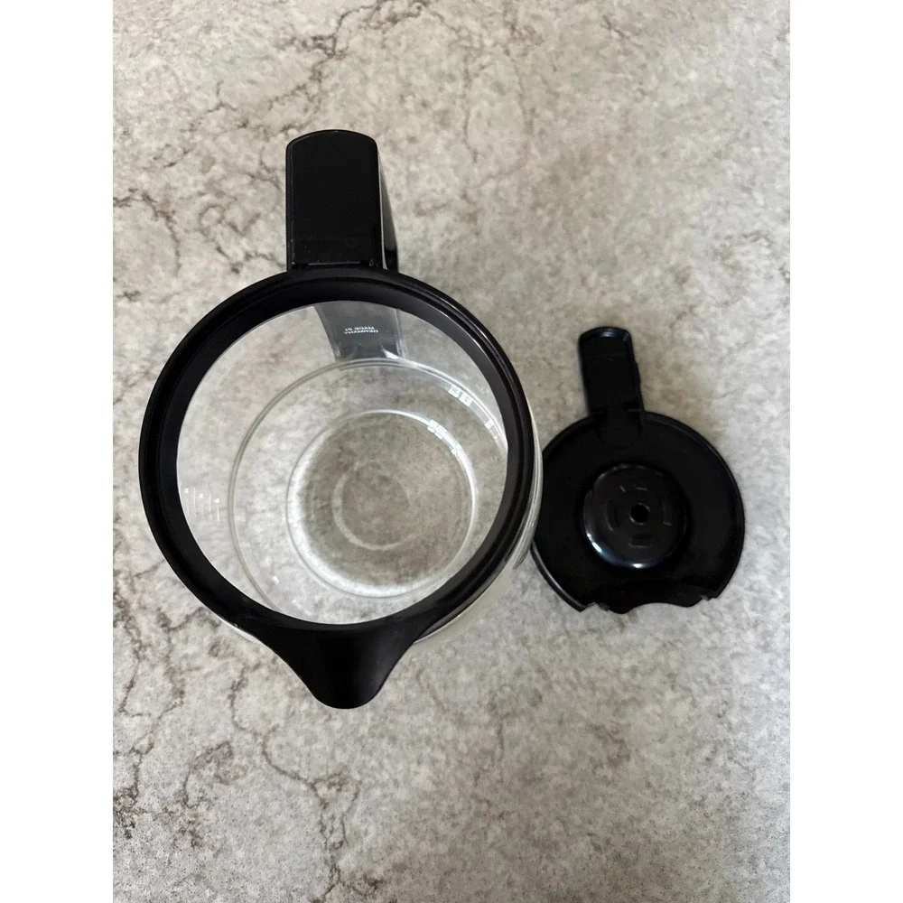Cuisinart 12 Cup Glass Carafe Replacement Black Handle Lid Coffee Maker Part